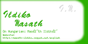 ildiko masath business card